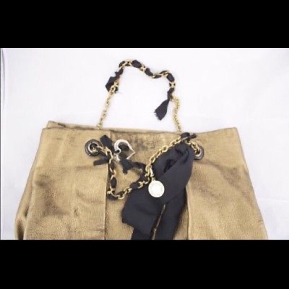 Lanvin Metallic Cloth Purse with Swarovski Heart - Picture 4 of 8